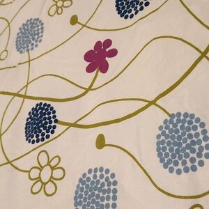IKEA Floral Duvet Cover in White, Blue, Green, Purple